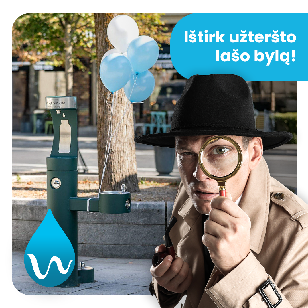 Vilniaus vandenų kampanijos socialinių tinklų vizualas